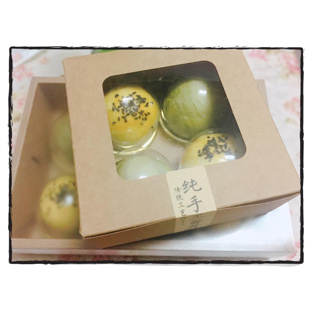 蛋黄酥~紫薯、抹茶、原味~花好月圆，中秋快乐~内附一次做六色蛋黄酥方法~