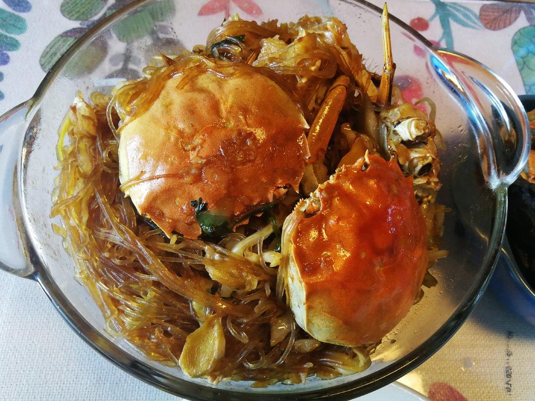 【膏满蟹肥】粤式螃蟹粉丝煲🦀（附详细杀蟹方法～）