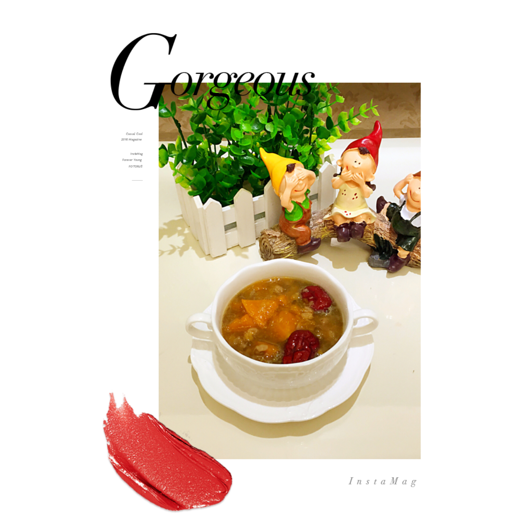 南瓜绿豆薏仁粥