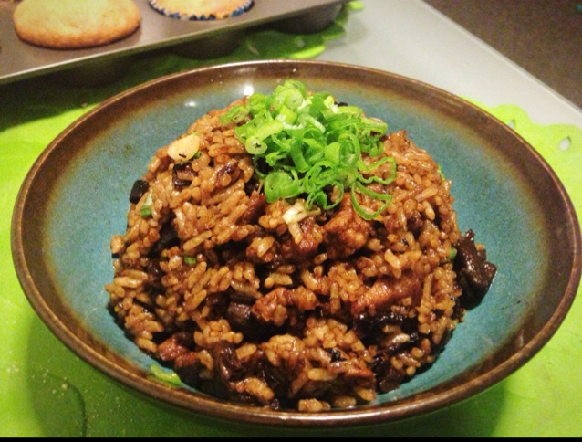香菇肉丁油饭