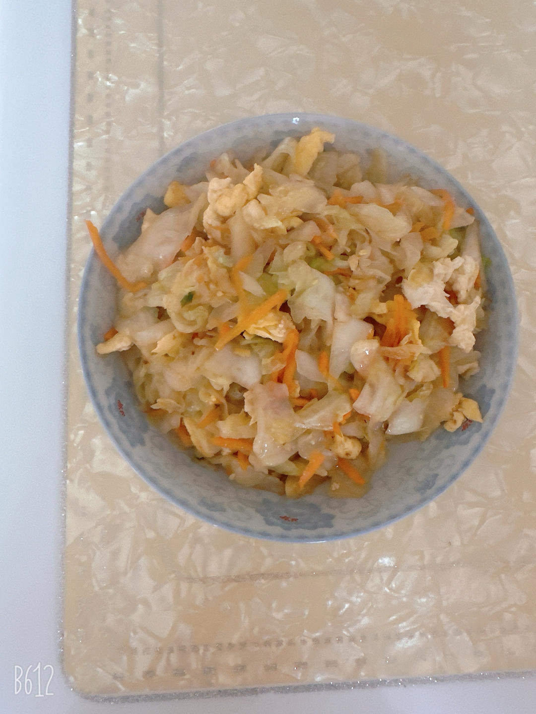 包菜炒鸡蛋
