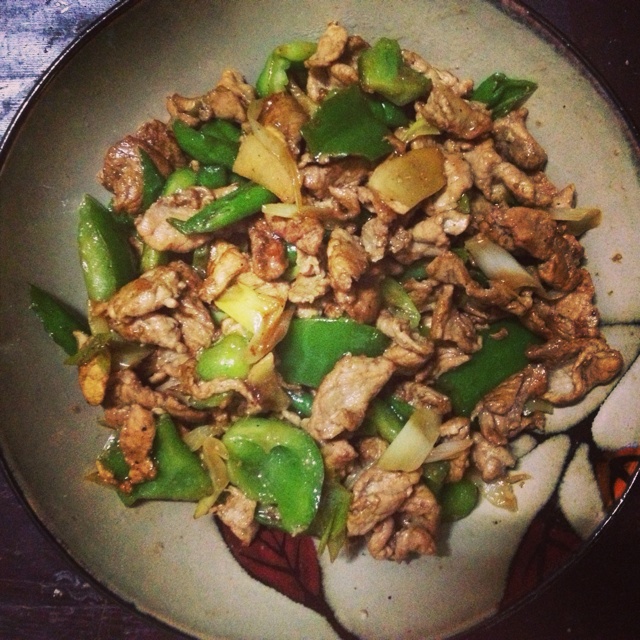 青椒牛肉