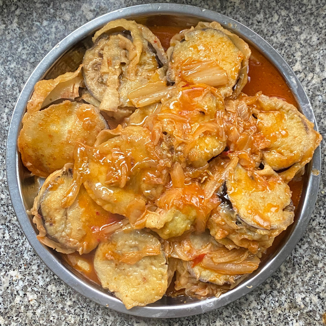 酥炸茄盒￨外酥里嫩