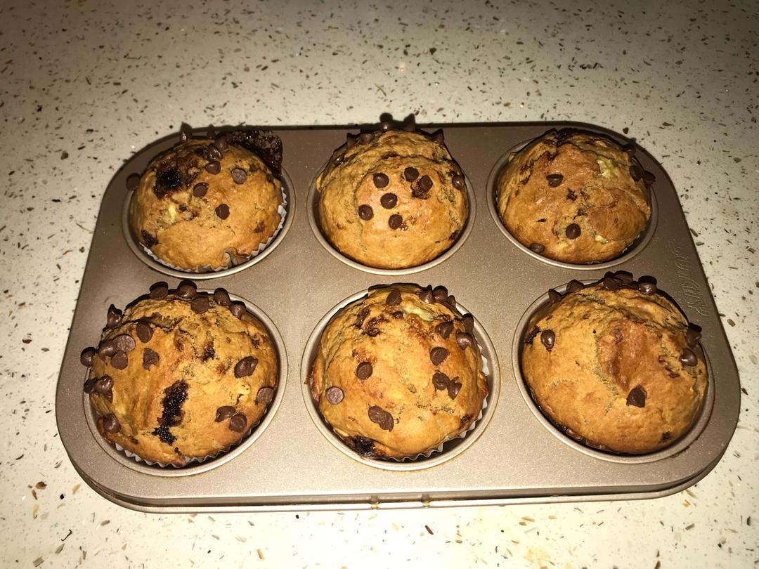 红糖全麦香蕉马芬