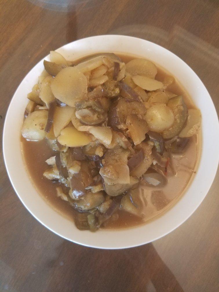 土豆炖茄子