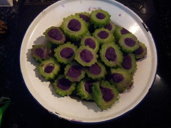 苦瓜紫薯圈