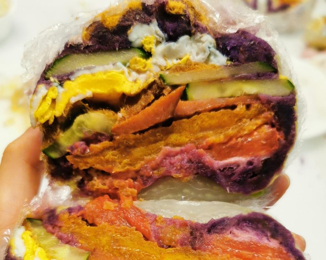 网红蔬菜三明治的做法