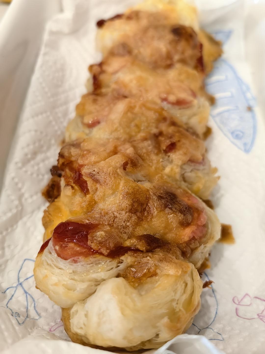 💡手抓饼N种吃法㊙️拉丝芝士香肠酥巨好吃
