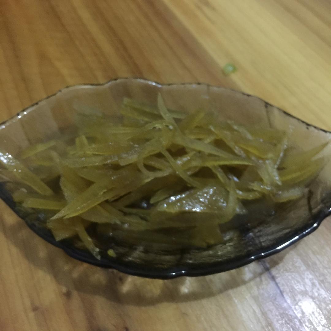 糖渍西柚皮－－橙皮，柚子，桔子一类都可以噢