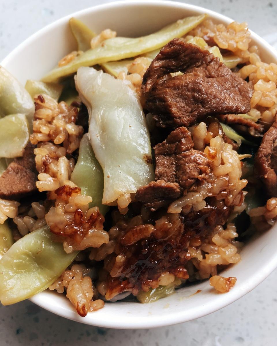豆角焖饭（超级好吃哦）