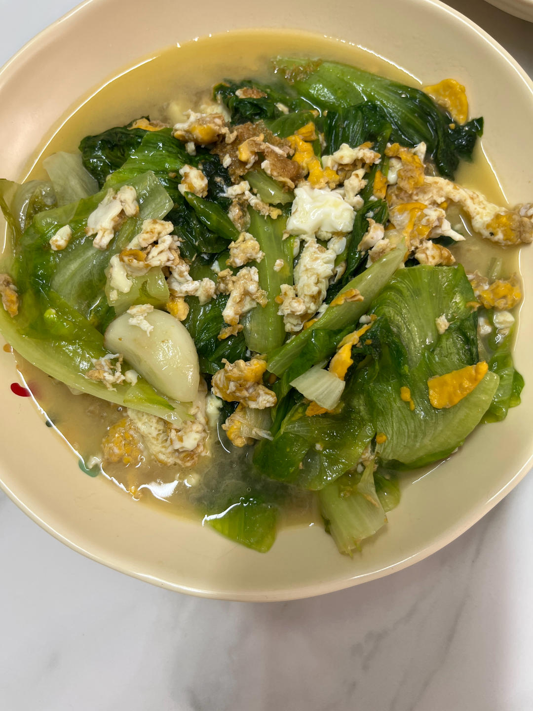 生菜炒鸡蛋很下饭🌶️