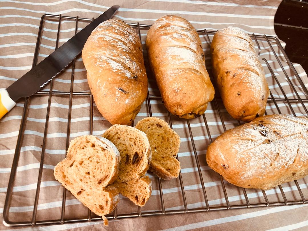 全麦红糖桂圆软欧包