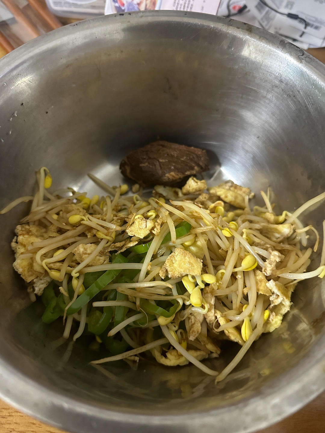 豆芽炒鸡蛋