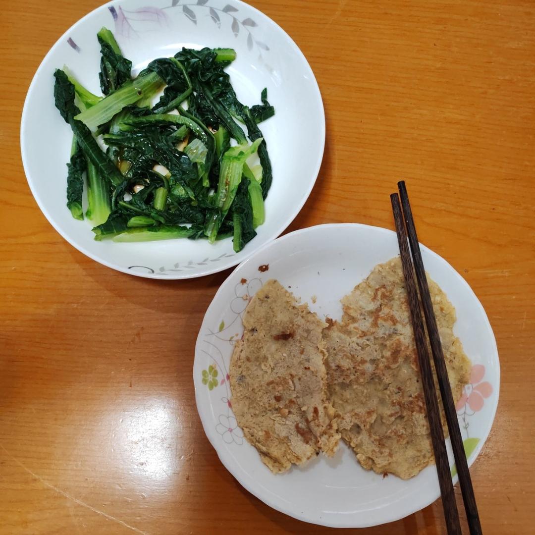 香蕉燕麦饼+香梨