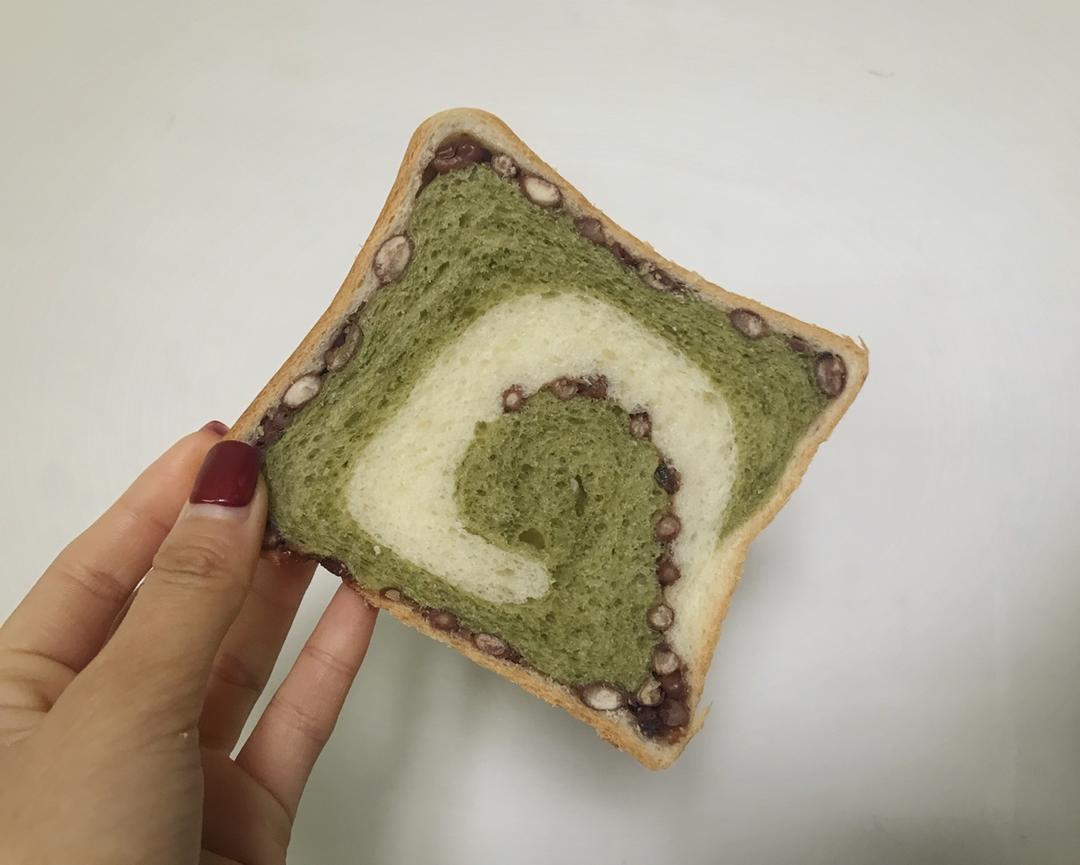 最正宗的日式抹茶红豆吐司