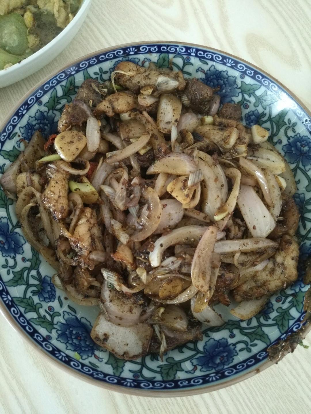 孜然羊肉粒