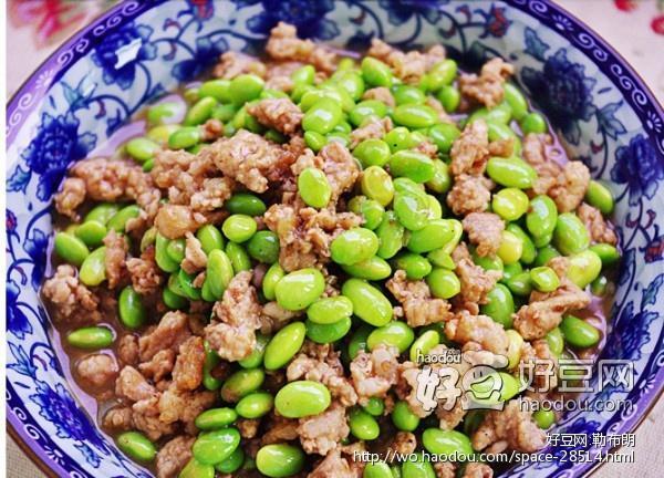 翡翠青豆炒肉的做法