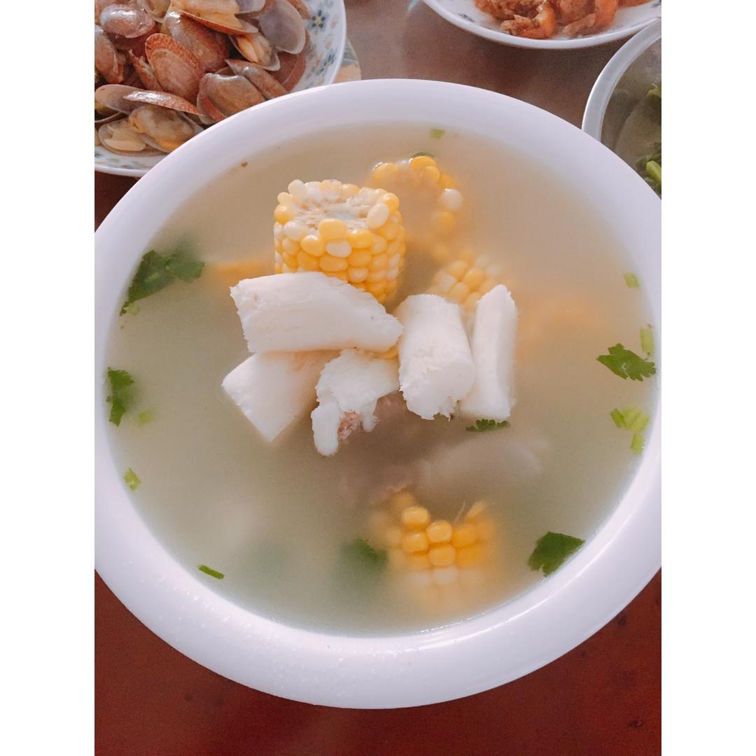 排骨玉米山药汤