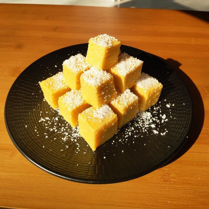 半层纸做的南瓜奶酪慕斯