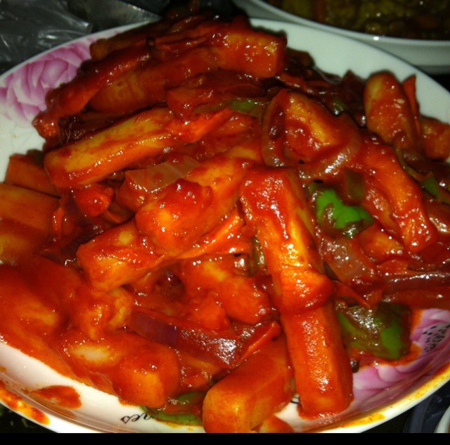 韩式辣酱炒年糕