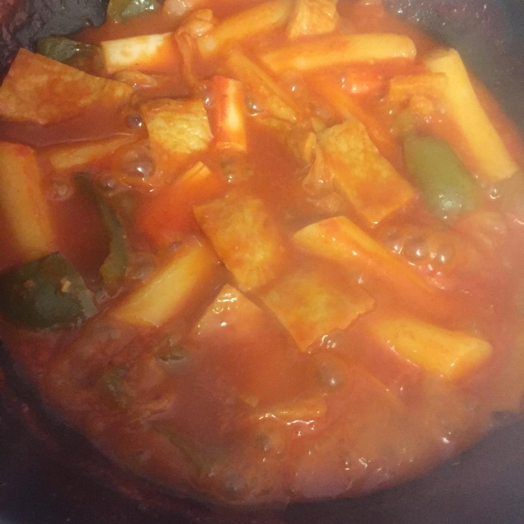 韩式辣炒年糕（or网红芝士套路之芝心年糕）