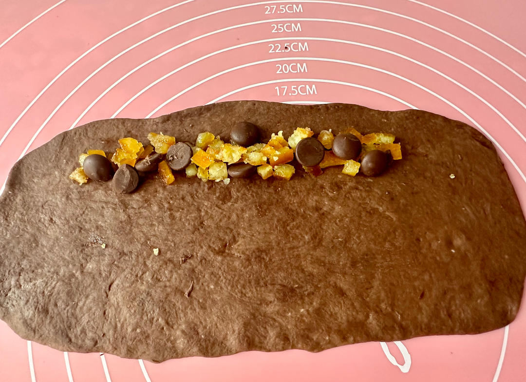 法芙娜巧克力流心/巧克力豆橙皮丁贝果