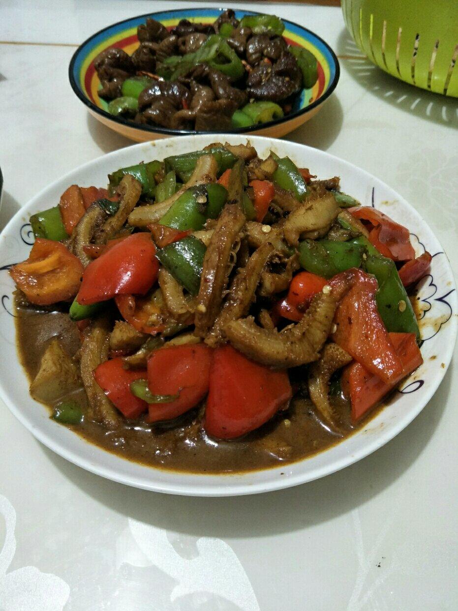青椒炒牛肚