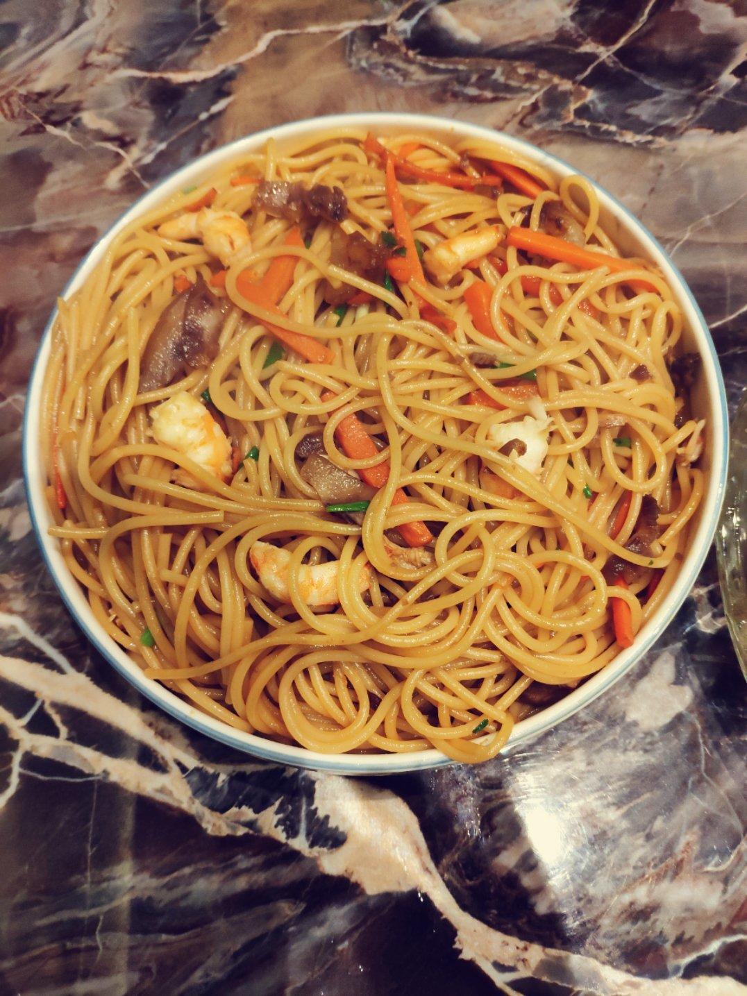 减脂|美味又低脂的虾油虾仁意大利面