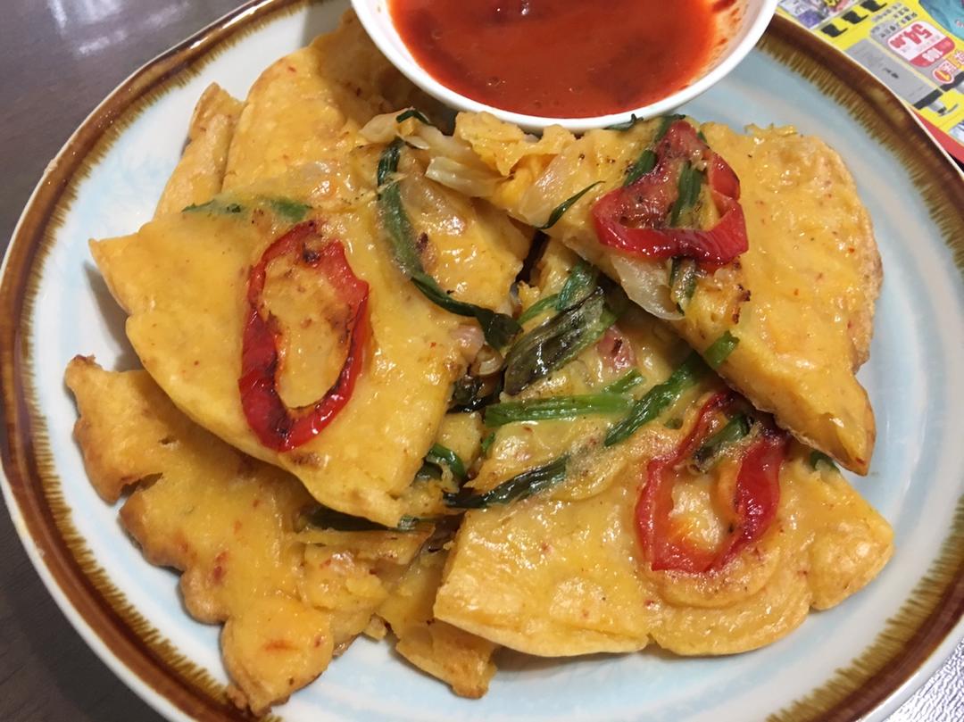 韩式泡菜葱饼