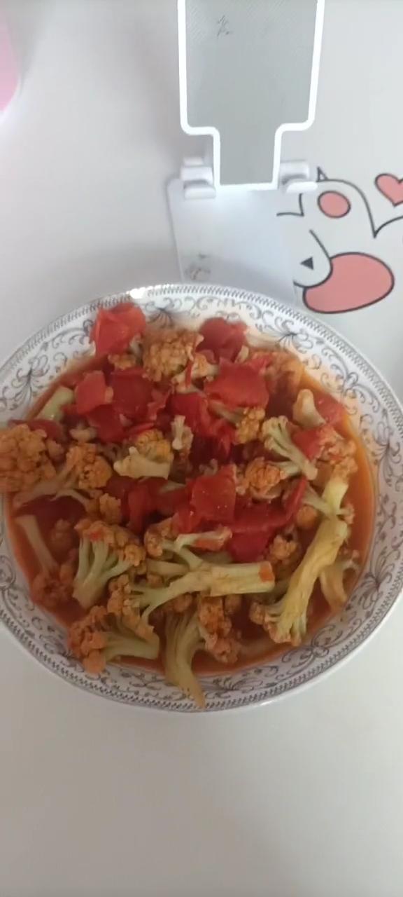 西红柿炒菜花