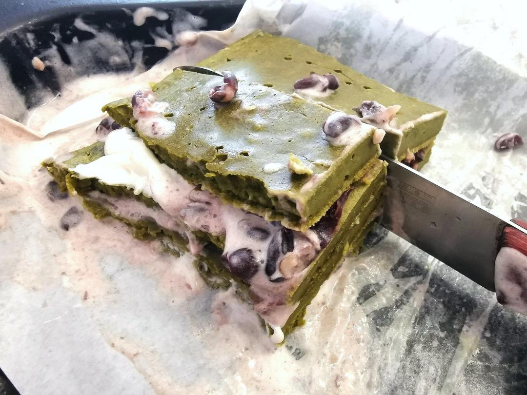 完美抹茶蜜豆蛋糕卷