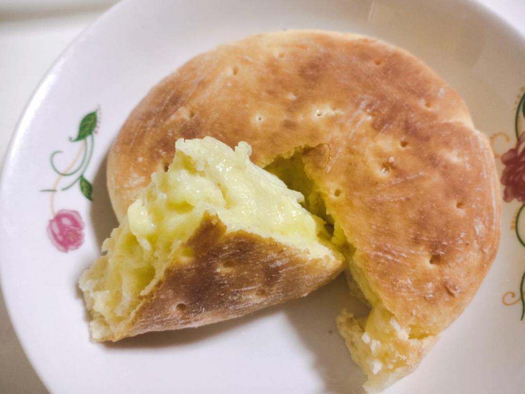 平底锅特色早餐【蒙古奶酪饼】！柔软爆浆会拉丝，超简单！