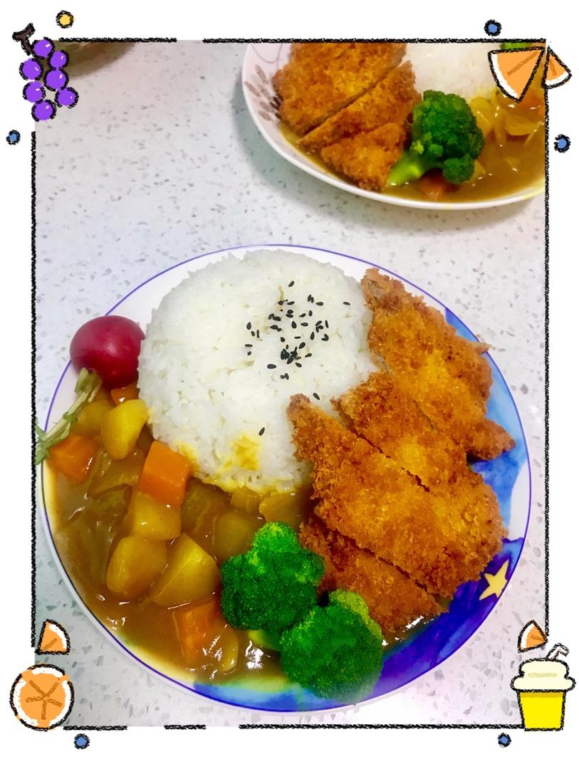 香酥咖喱猪排饭