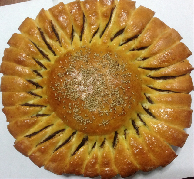 向日葵豆沙面包