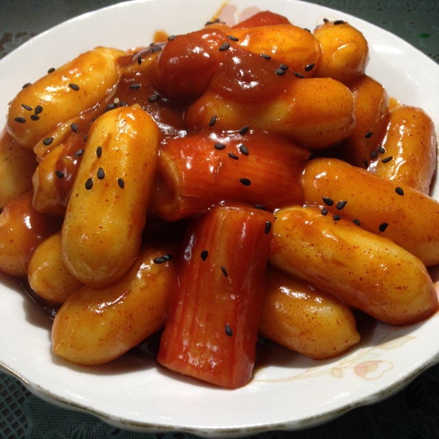 在云端的想念做的辣炒年糕