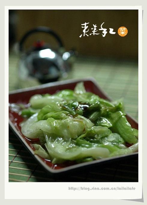 蚝油生菜的做法