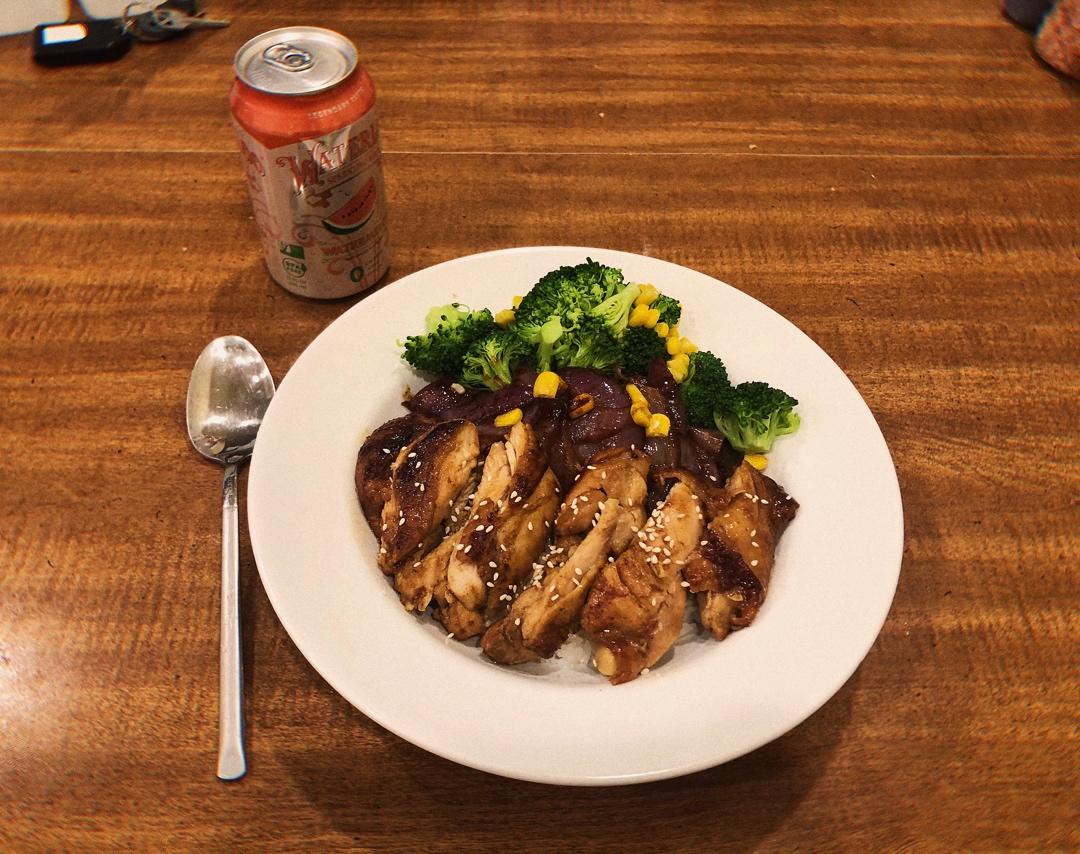 照烧鸡肉饭，不爱吃洋葱？可以这样搭配