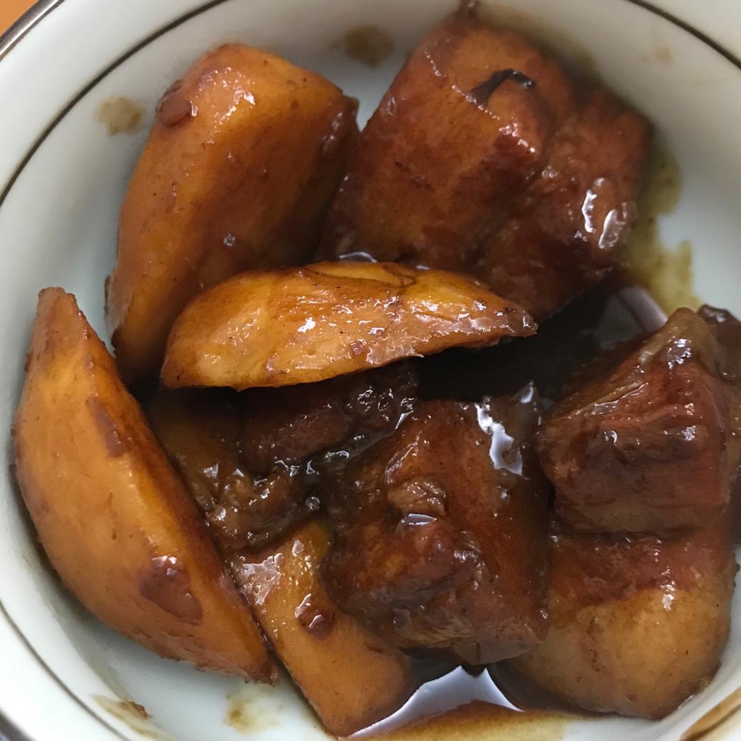 茨菰红烧肉
