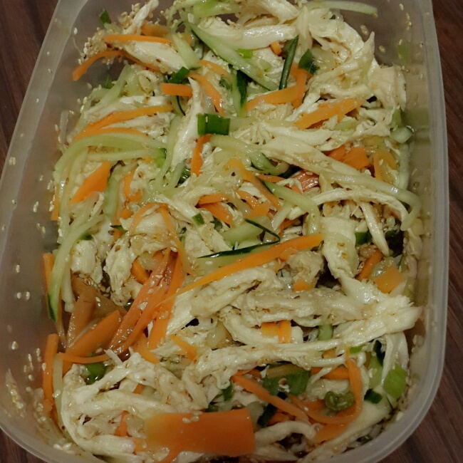 减脂健身｜凉拌手撕鸡丝（香辣&麻油版）