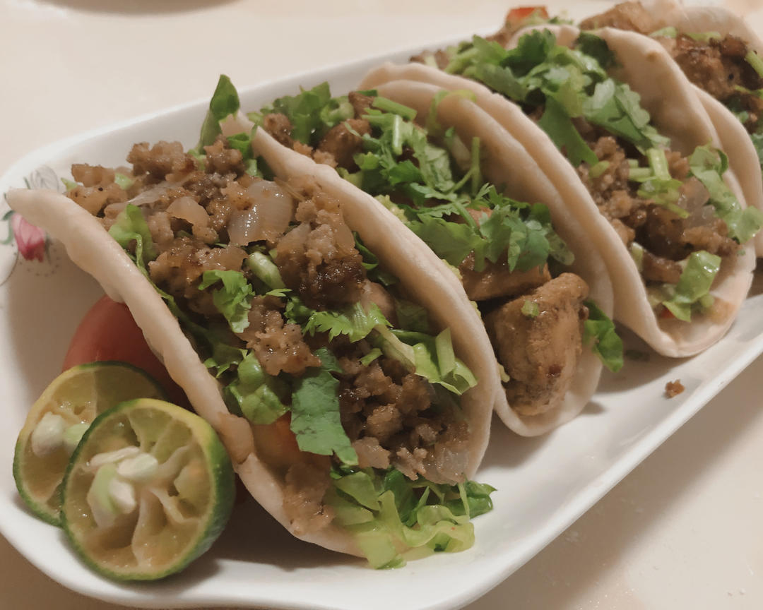 【taco墨西哥卷饼】简单易做的墨西哥卷饼软皮taco家庭版