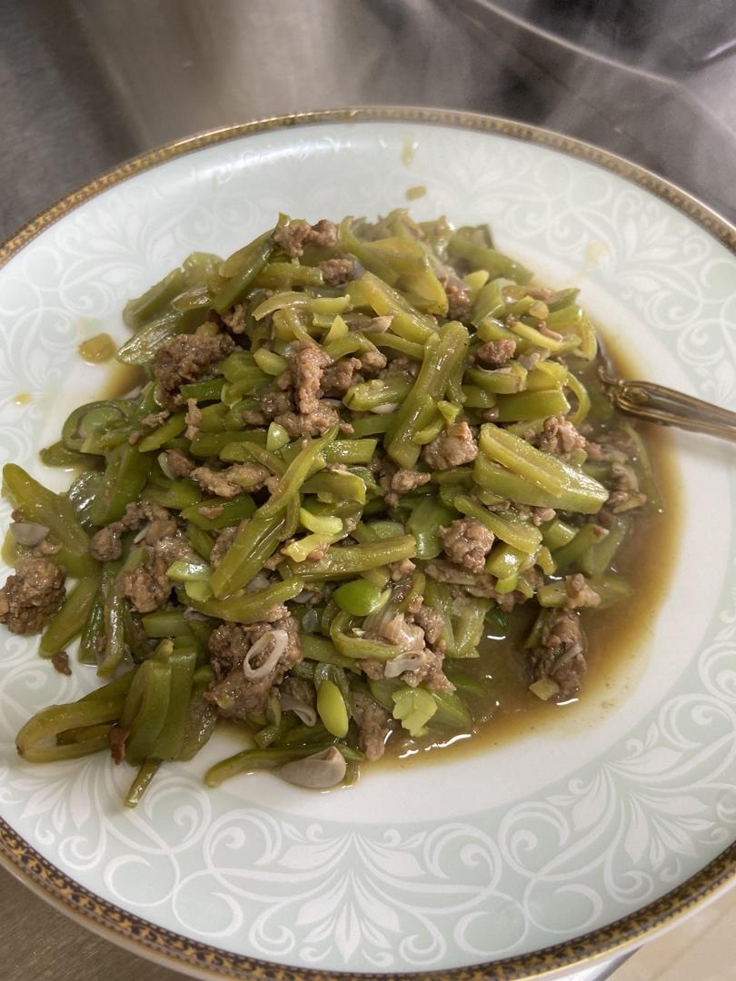 豆角肉沫打卤面