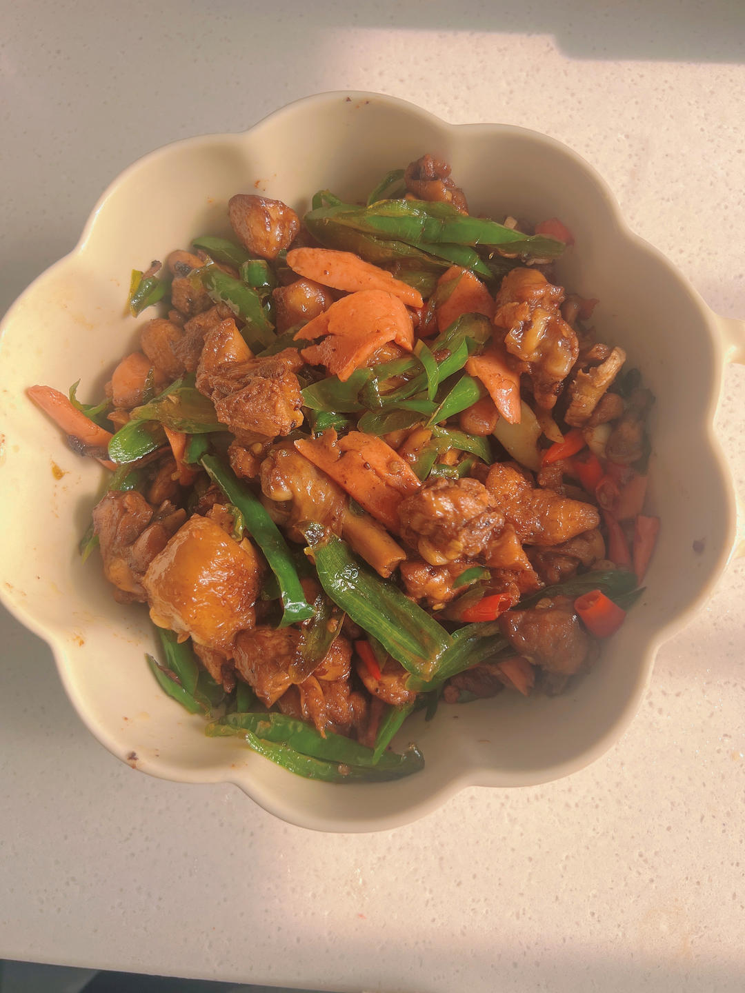 老丁的私房菜-尖椒鸡