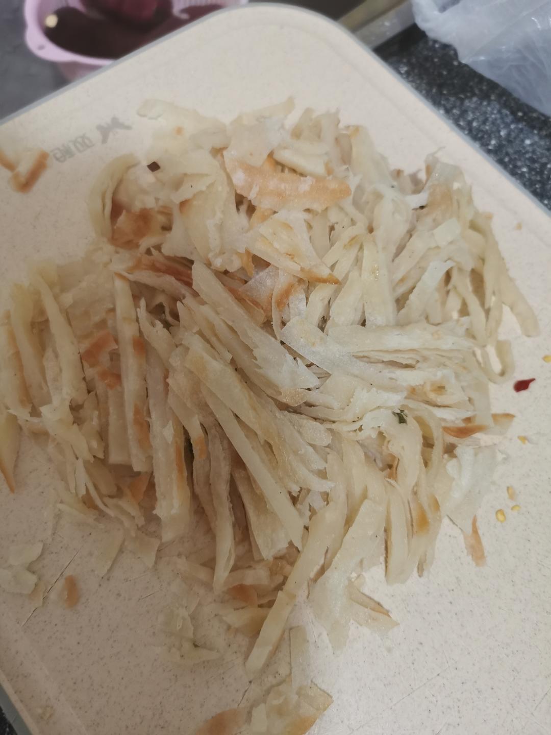 干爽的豆芽炒饼