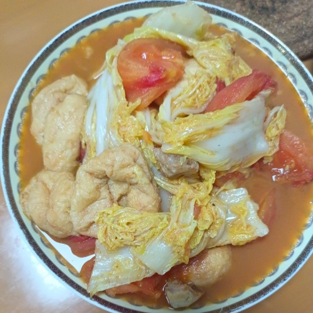 白菜焖豆腐