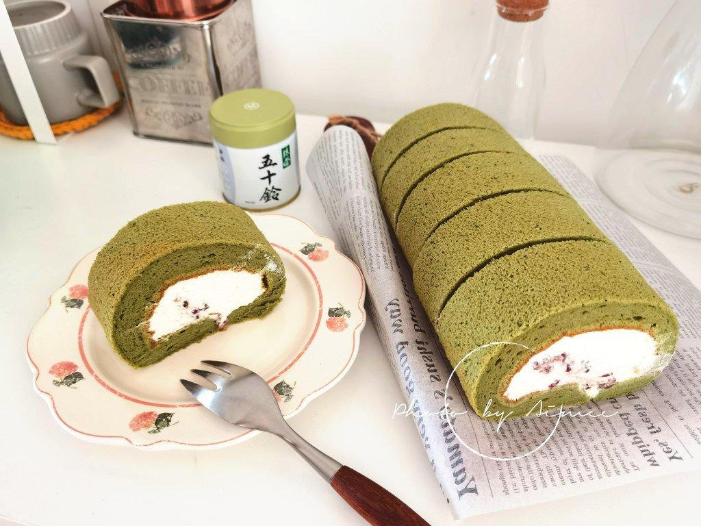 完美抹茶蜜豆蛋糕卷