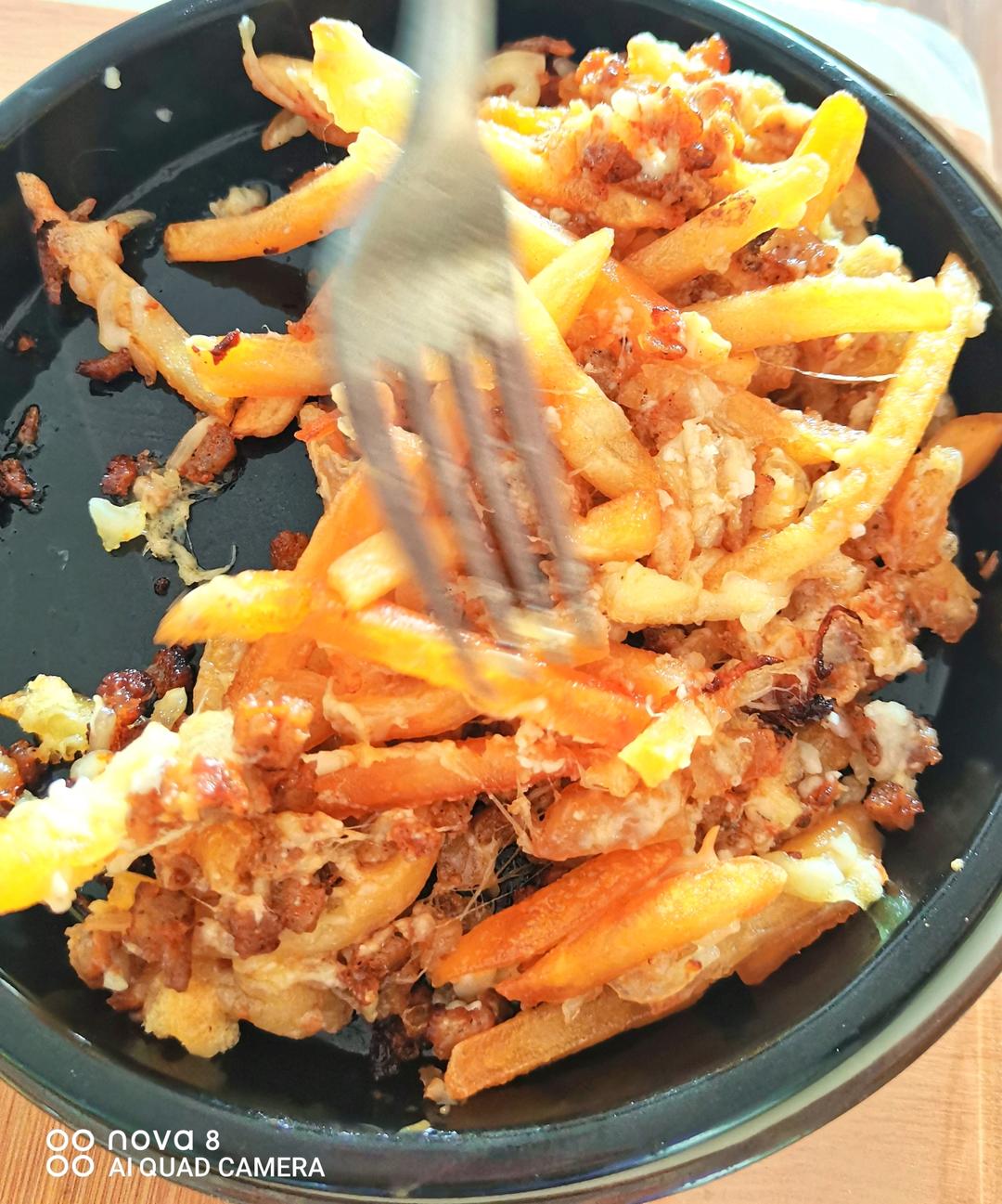 【木下大胃王吃过的】芝士肉酱焗薯条还原！木下自制的料理！强推！！