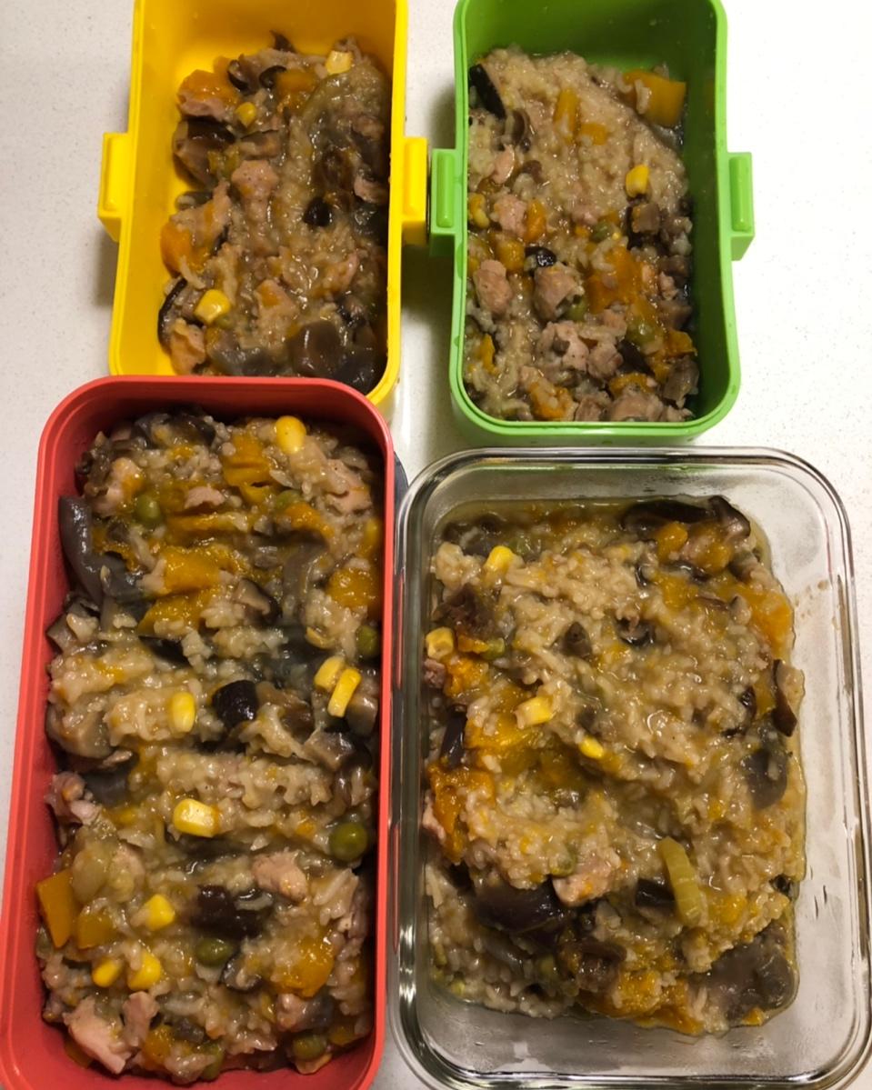 南瓜鸡肉焖饭