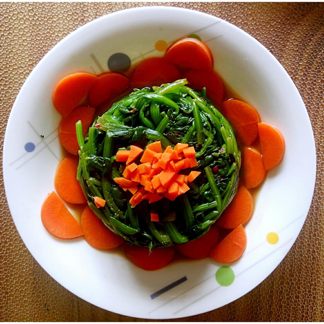 圣爱雅做的凉拌菠菜