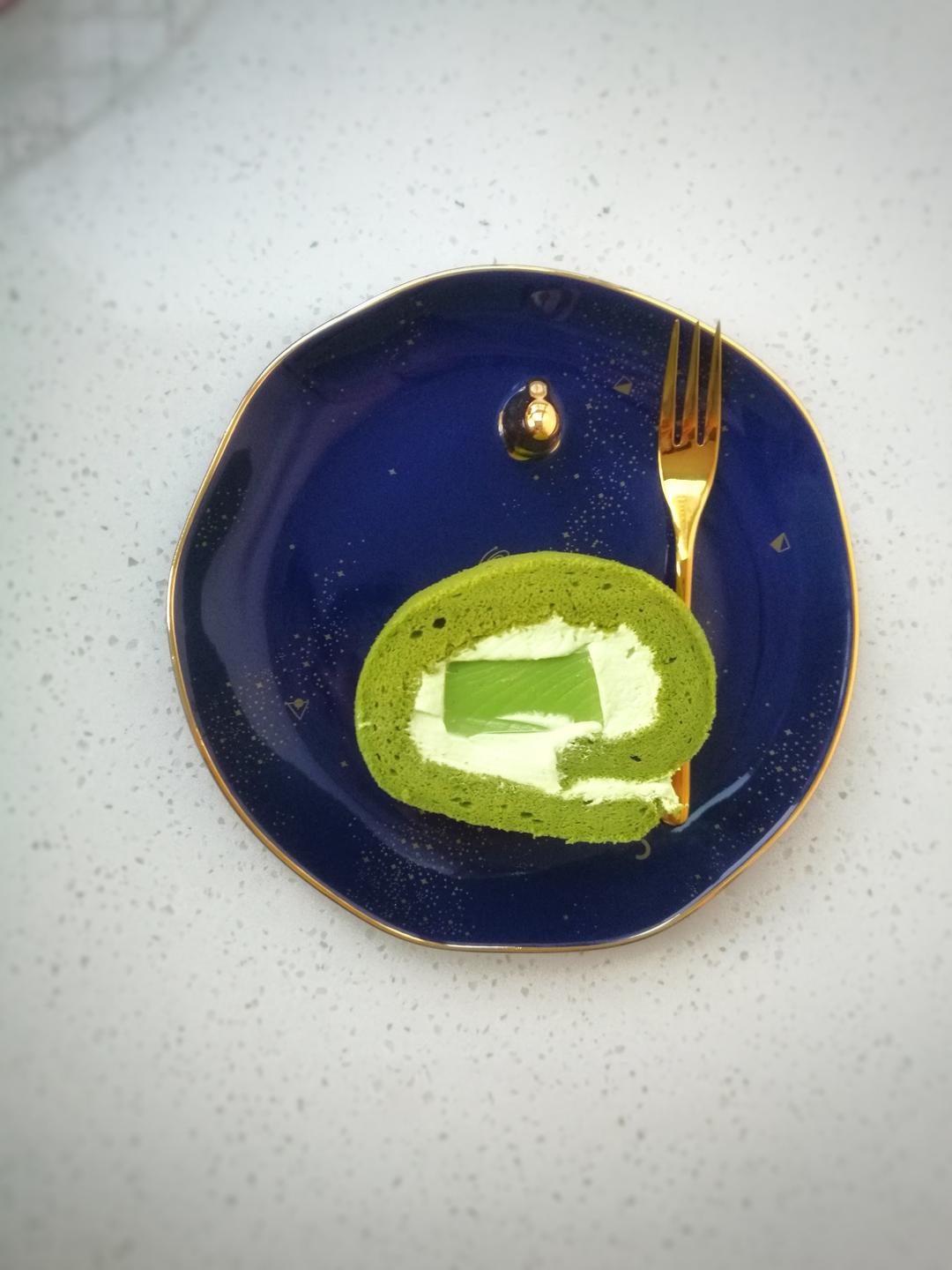抹茶蜜豆蛋糕卷