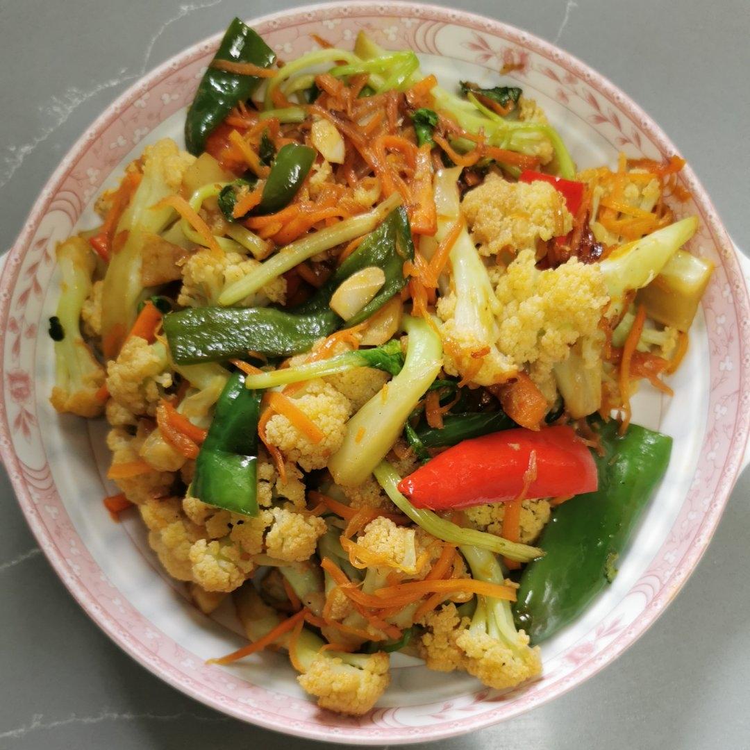 和饭店一个味道的干锅花菜